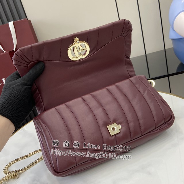 Gucci專櫃古馳最新款Milano系列小號手提包鏈條女包 jh2376型號：806016